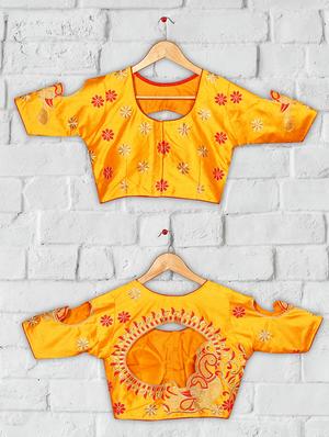 solid embroidered blouse - 16703357 - Standard Image - 4