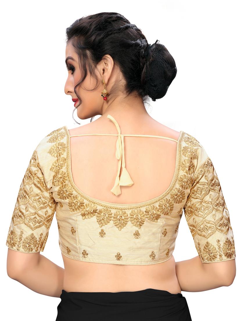solid embroidered blouse - 16703361 - Zoom Image - 3