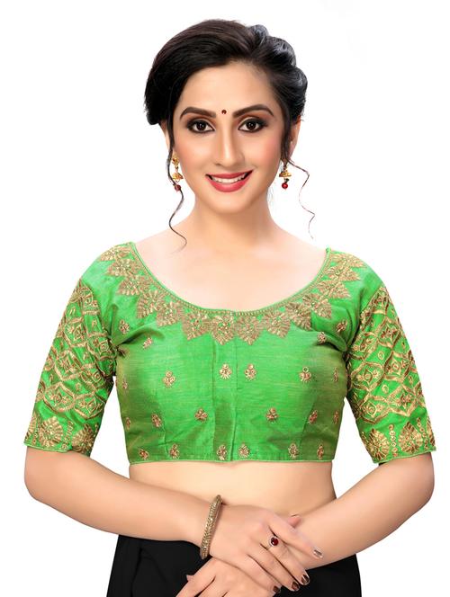 solid embroidered blouse - 16703363 - Standard Image - 1