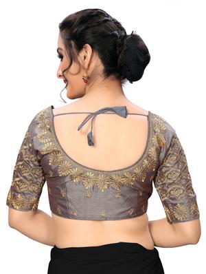 solid embroidered blouse - 16703364 - Standard Image - 3