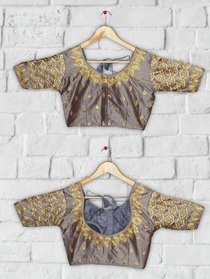 solid embroidered blouse - 16703364 - Standard Image - 4