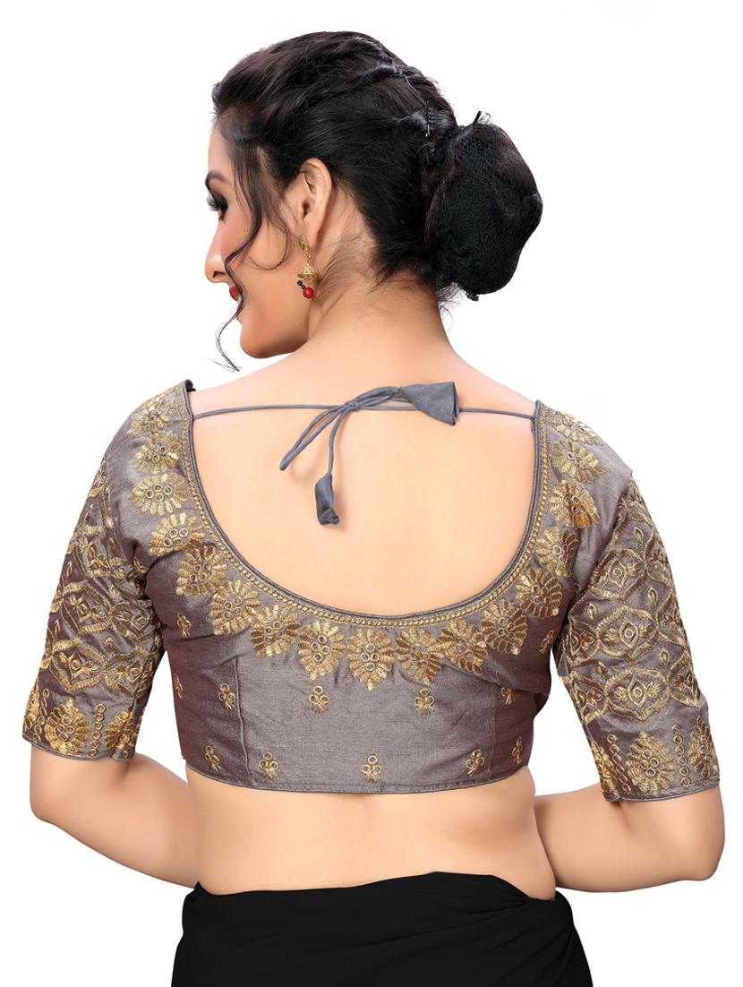 solid embroidered blouse - 16703364 - Zoom Image - 3