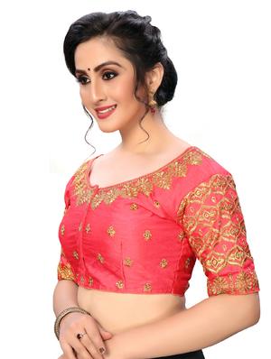 solid embroidered blouse - 16703365 - Standard Image - 2