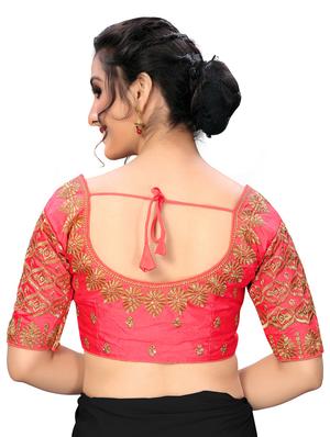 solid embroidered blouse - 16703365 - Standard Image - 3
