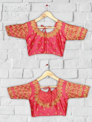 solid embroidered blouse - 16703365 - Standard Image - 4