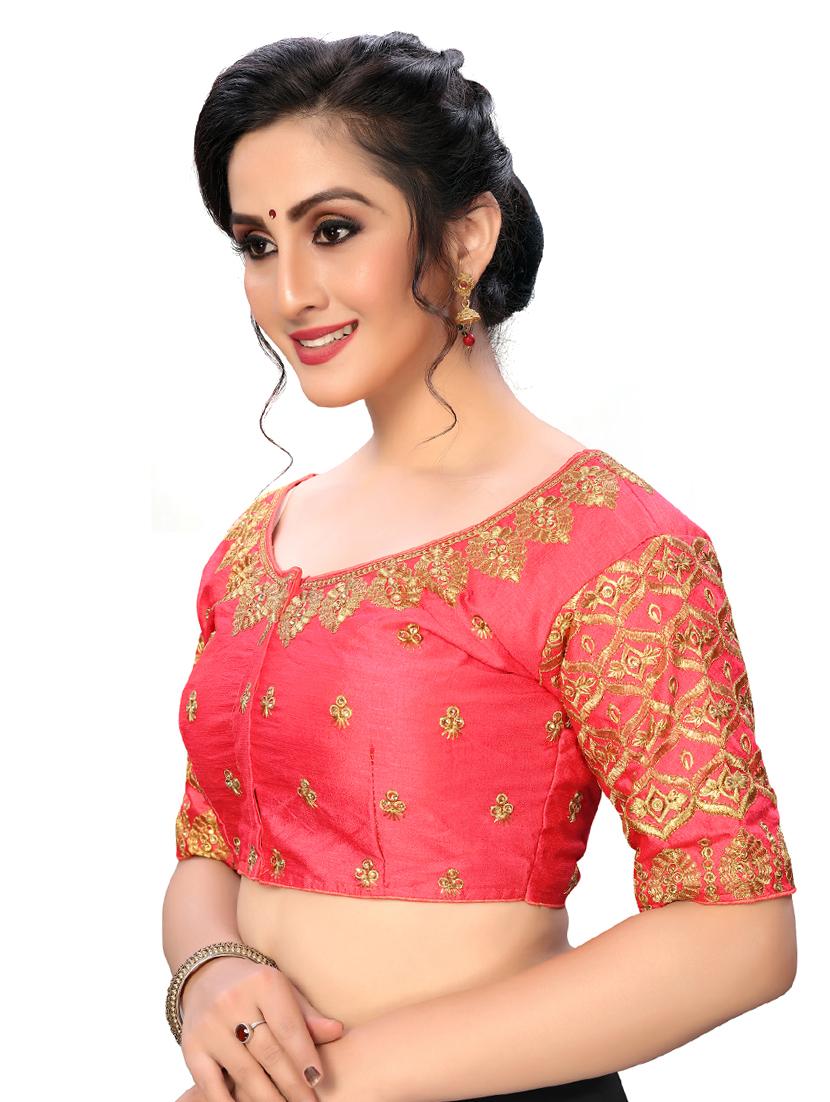 solid embroidered blouse - 16703365 - Zoom Image - 2