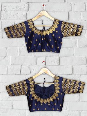 solid embroidered blouse - 16703366 - Standard Image - 4
