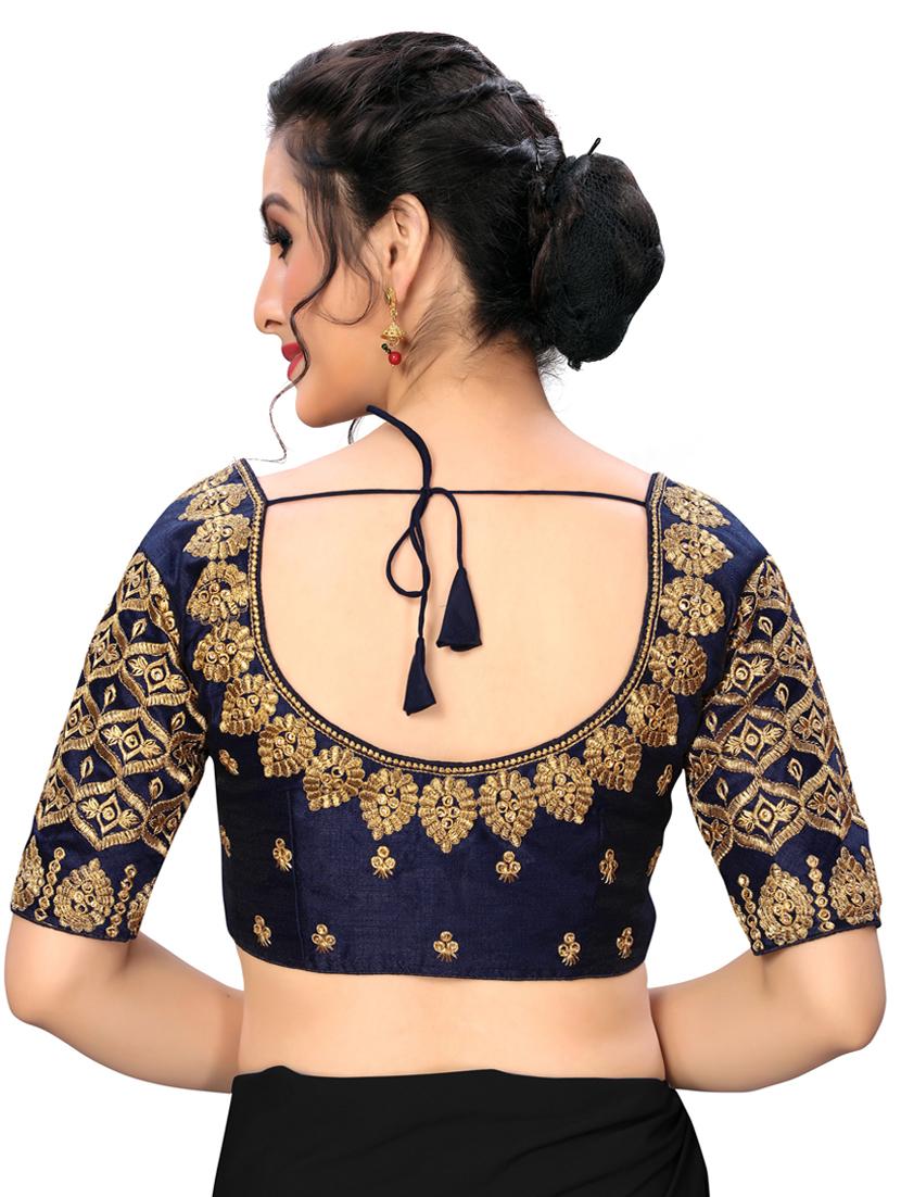 solid embroidered blouse - 16703366 - Zoom Image - 3