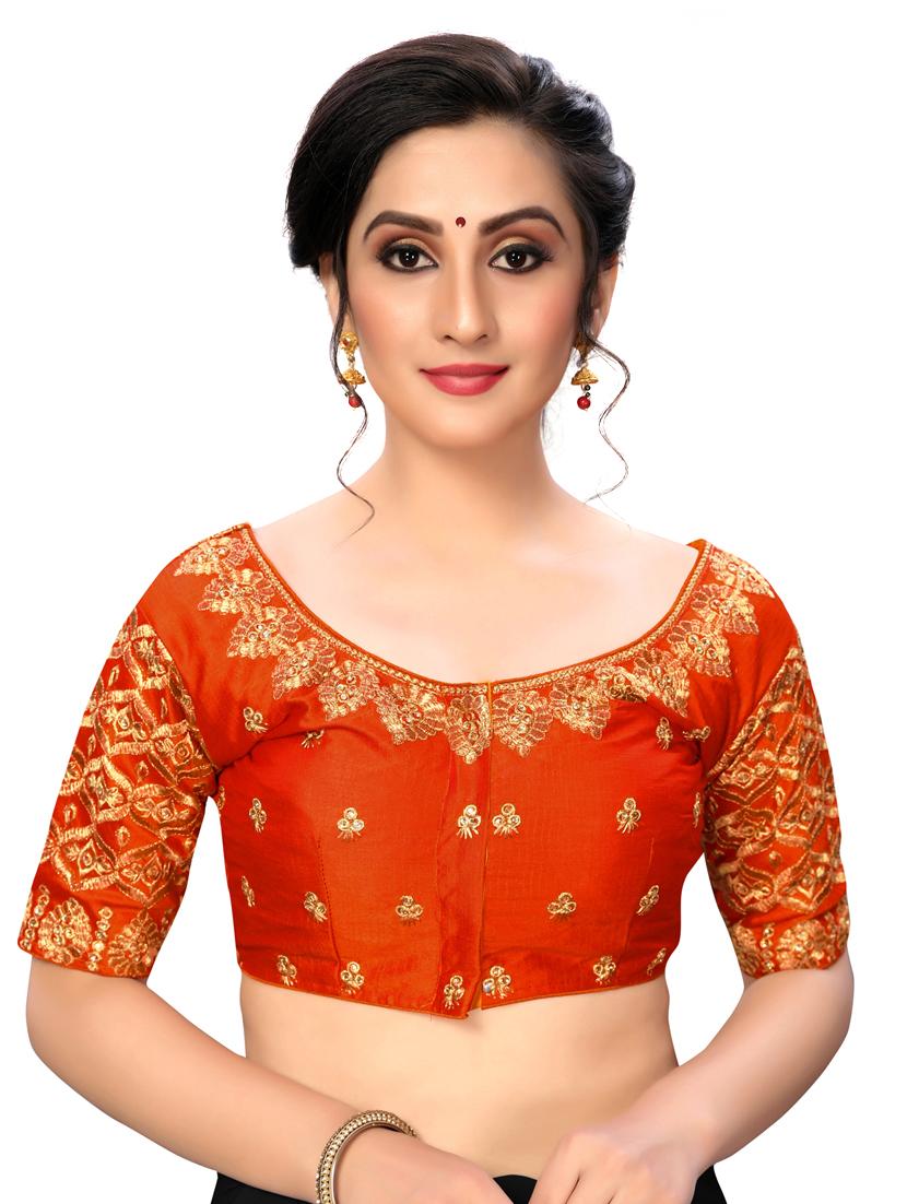 solid embroidered blouse - 16703367 - Zoom Image - 1
