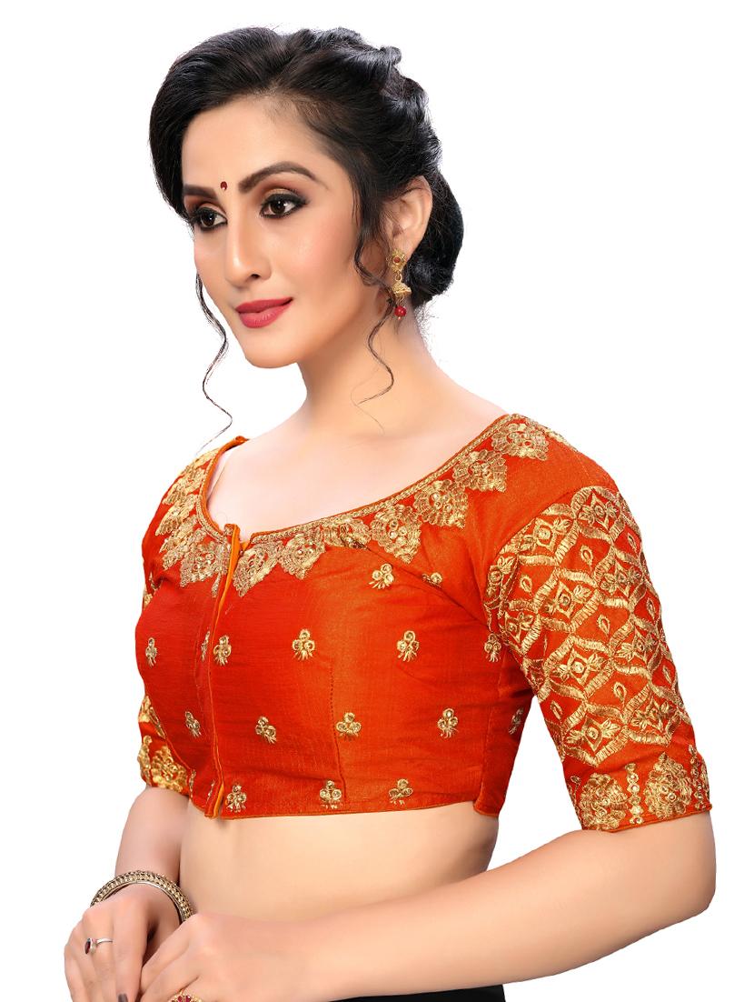solid embroidered blouse - 16703367 - Zoom Image - 2