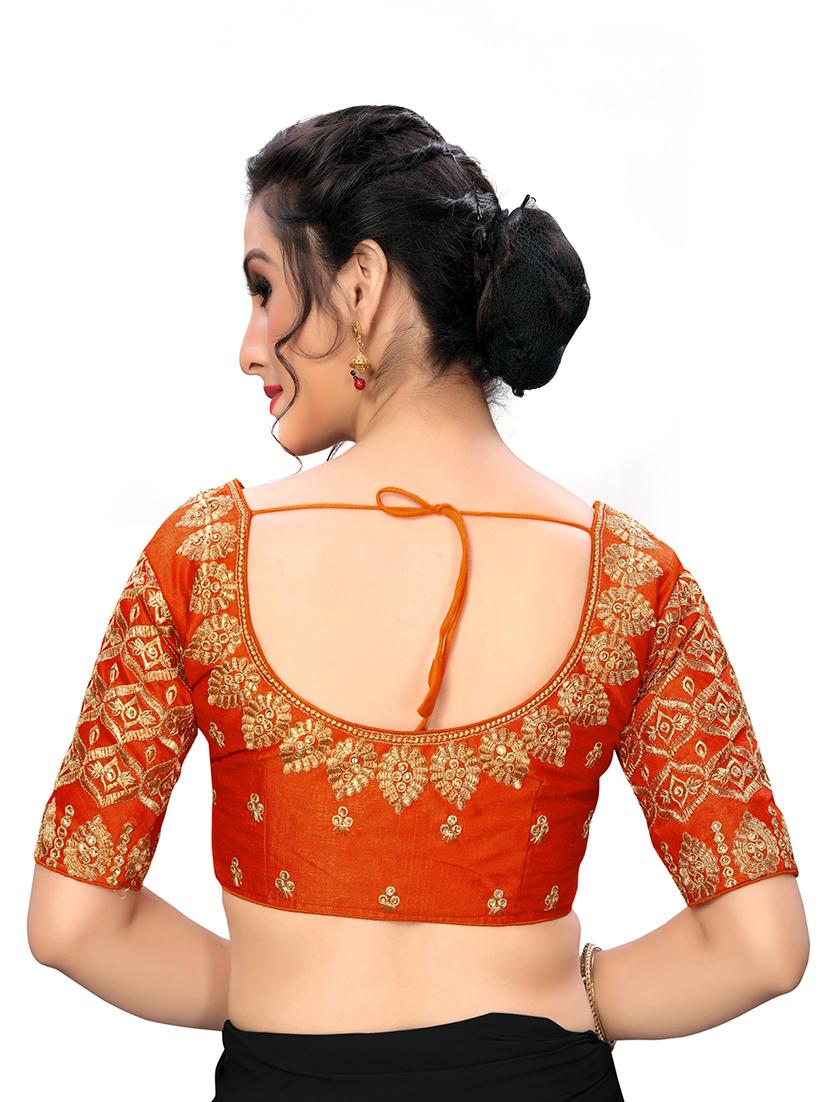solid embroidered blouse - 16703367 - Zoom Image - 3