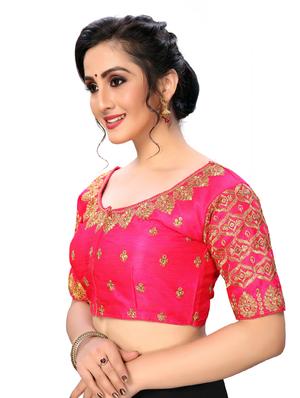 solid embroidered blouse - 16703368 - Standard Image - 2
