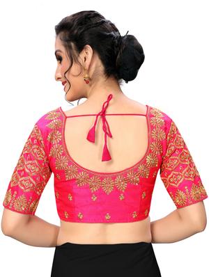 solid embroidered blouse - 16703368 - Standard Image - 3