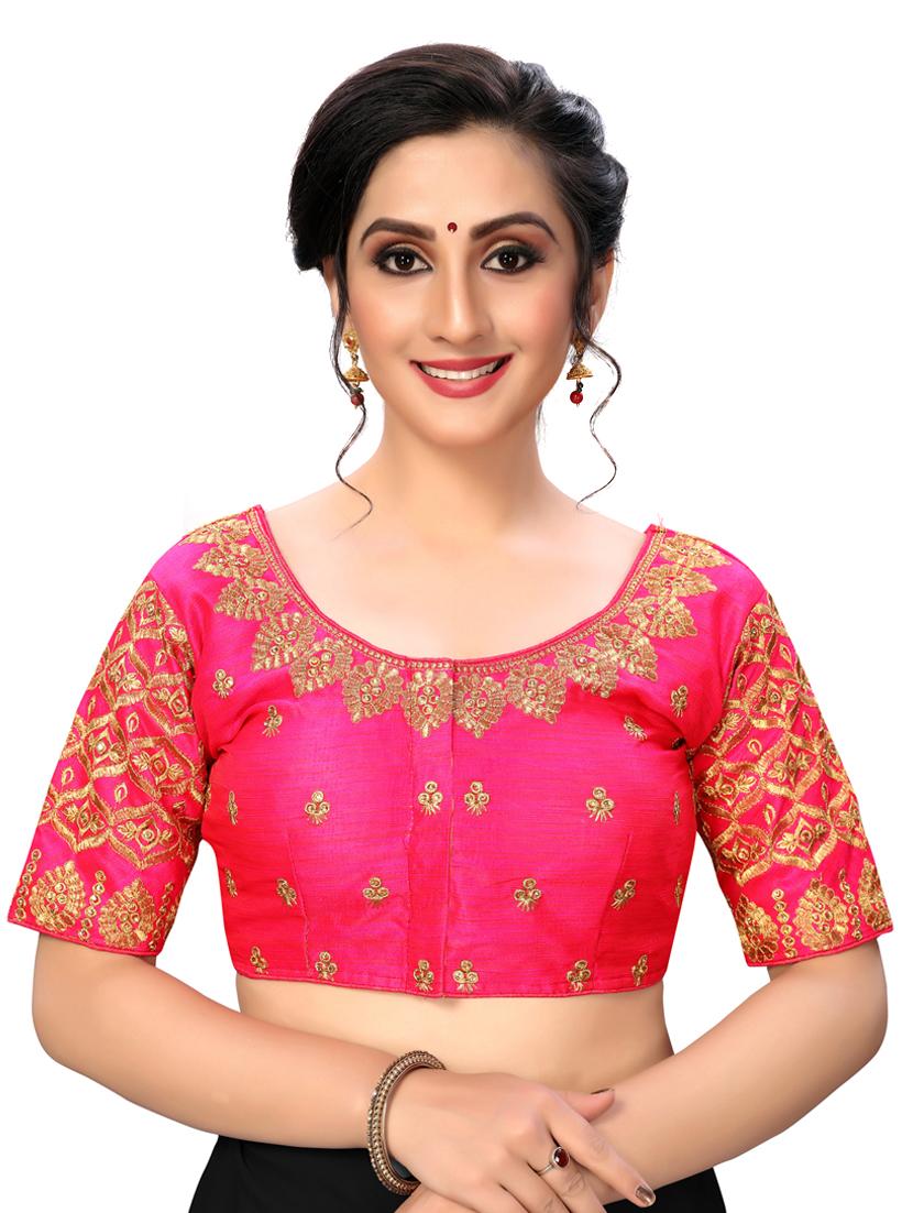 solid embroidered blouse - 16703368 - Zoom Image - 1