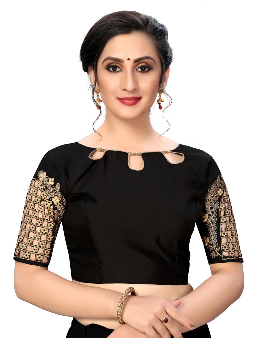 solid embroidered blouse - 16703372 - Zoom Image - 1