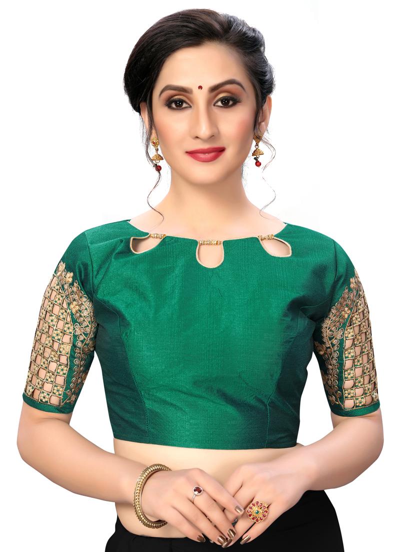 solid embroidered blouse - 16703375 - Zoom Image - 1