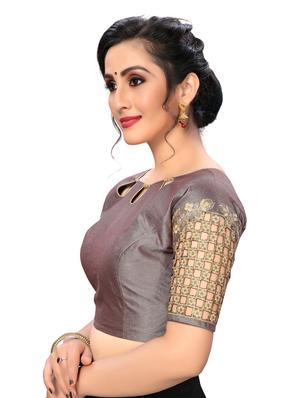 solid embroidered blouse - 16703377 - Standard Image - 2