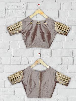 solid embroidered blouse - 16703377 - Standard Image - 4