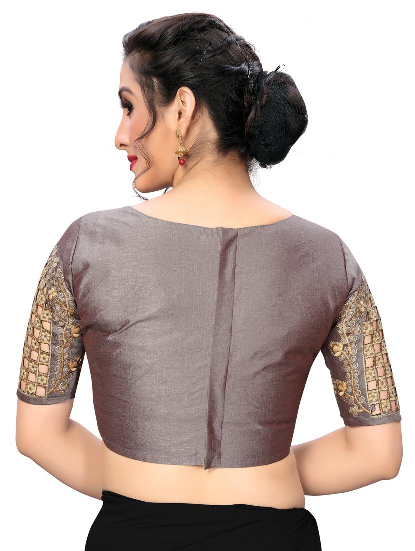 solid embroidered blouse - 16703377 - Zoom Image - 3