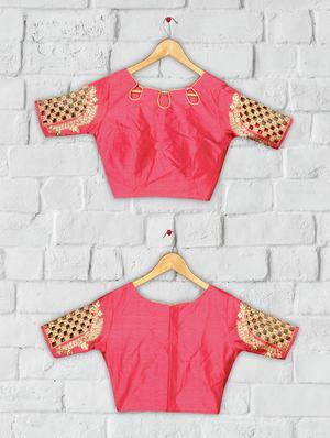 solid embroidered blouse - 16703378 - Standard Image - 4