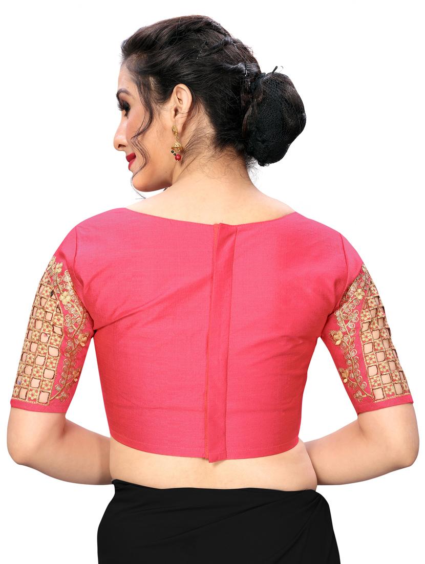 solid embroidered blouse - 16703378 - Zoom Image - 3