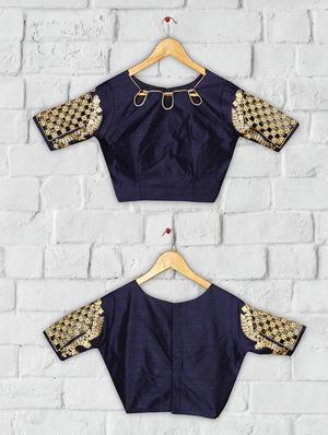 solid embroidered blouse - 16703379 - Standard Image - 4