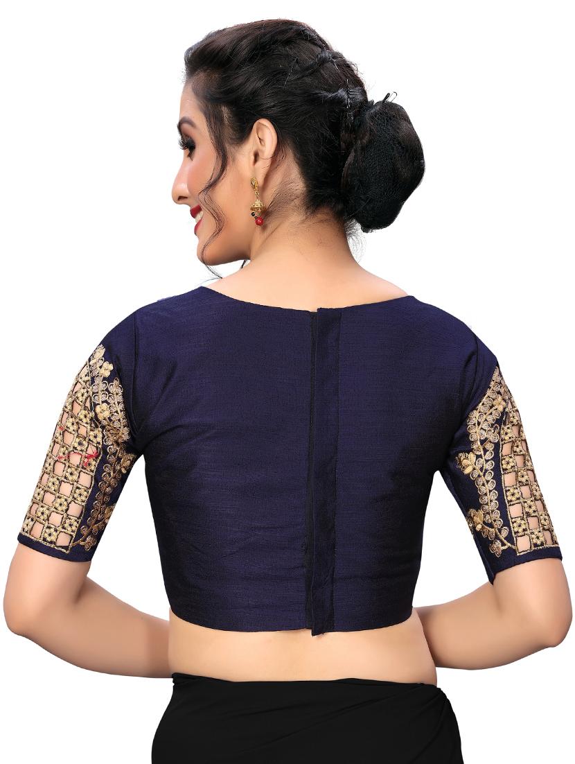 solid embroidered blouse - 16703379 - Zoom Image - 3