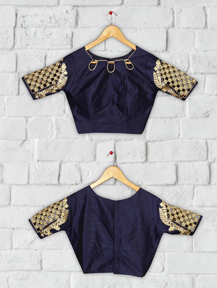 solid embroidered blouse - 16703379 - Zoom Image - 4