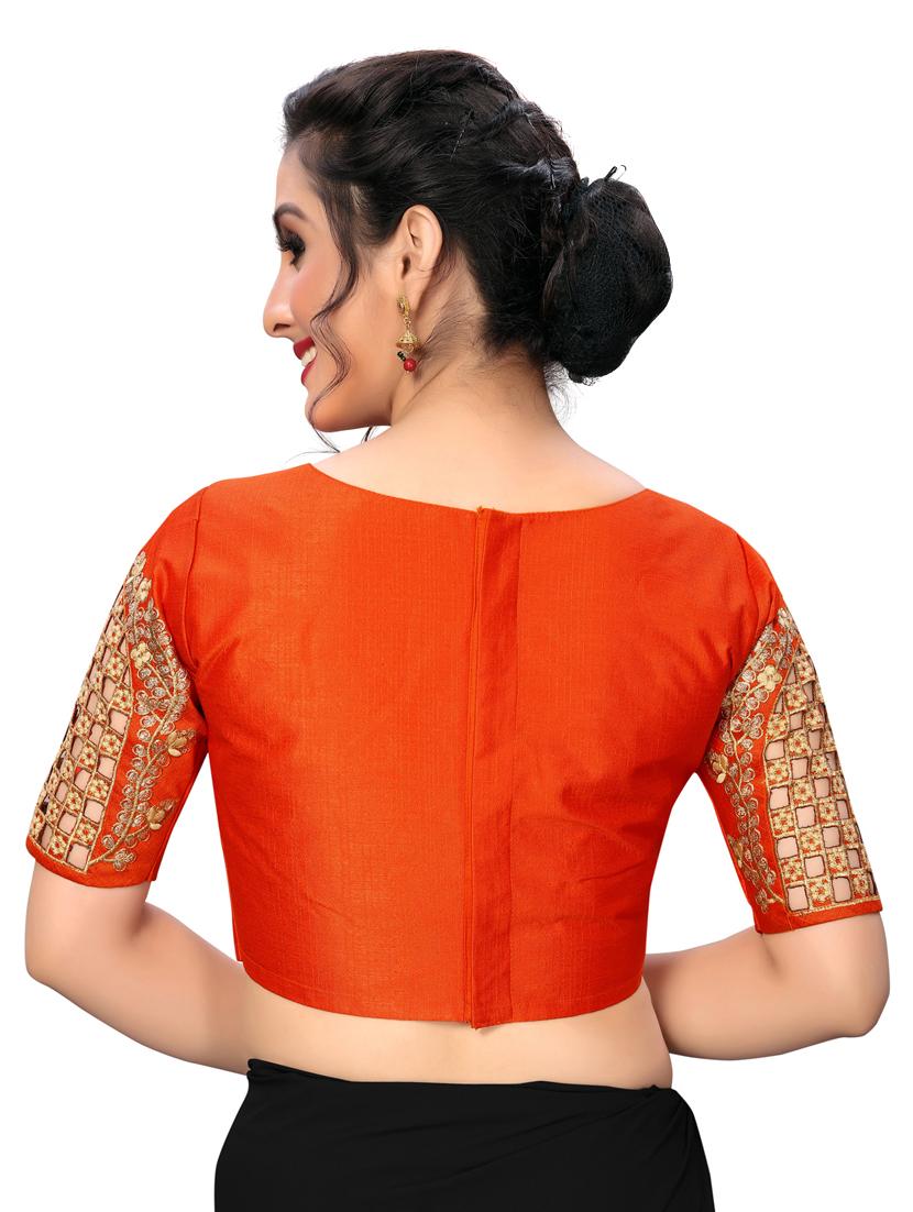 solid embroidered blouse - 16703380 - Zoom Image - 3