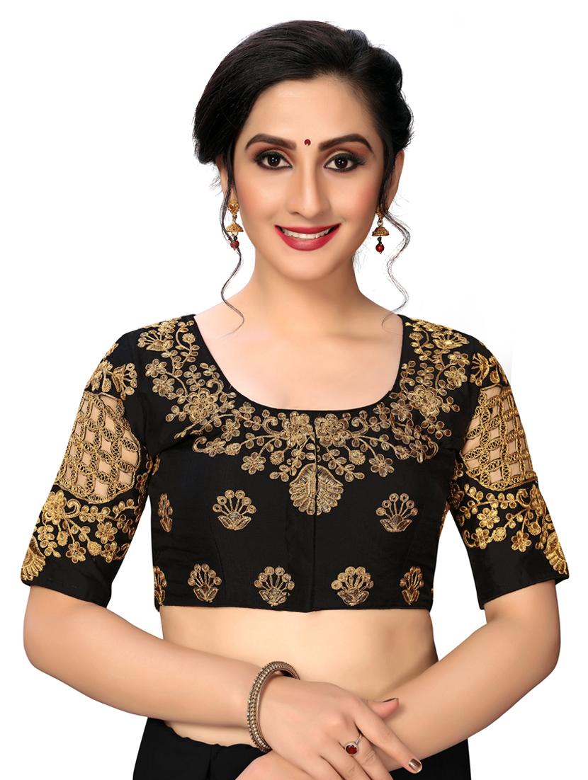 solid embroidered blouse - 16703385 - Zoom Image - 1