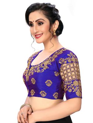 solid embroidered blouse - 16703386 - Standard Image - 2