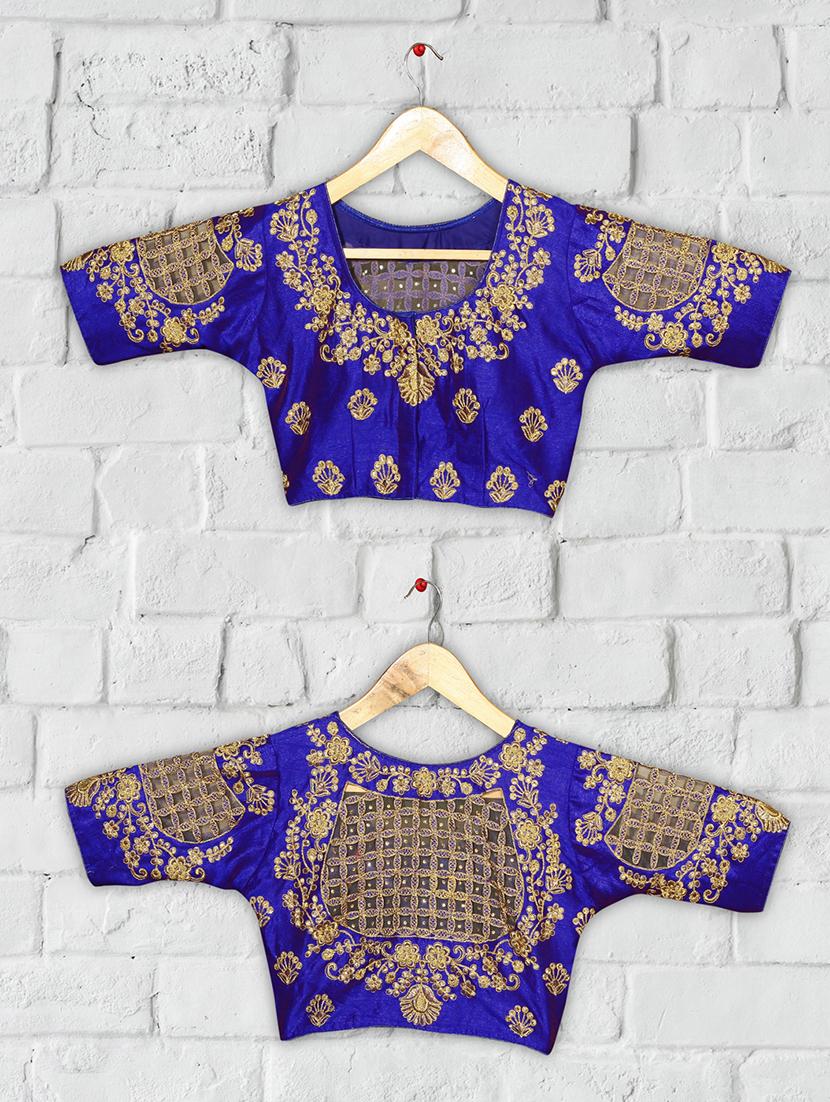 solid embroidered blouse - 16703386 - Zoom Image - 4