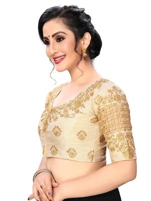 solid embroidered blouse - 16703387 - Standard Image - 2
