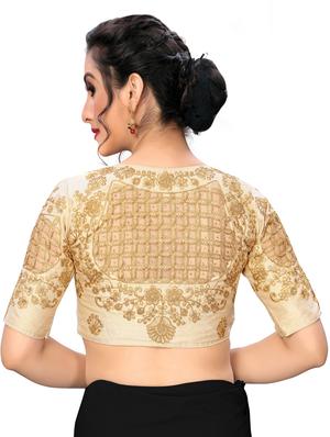 solid embroidered blouse - 16703387 - Standard Image - 3