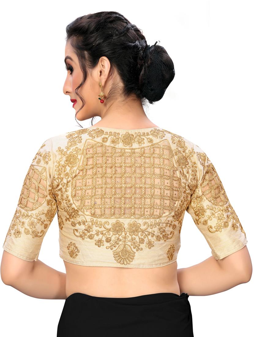 solid embroidered blouse - 16703387 - Zoom Image - 3