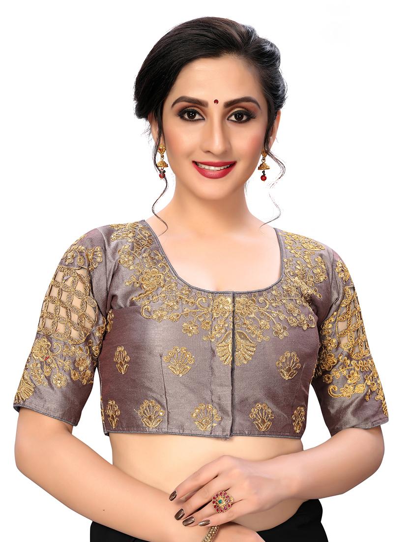 solid embroidered blouse - 16703390 - Zoom Image - 1