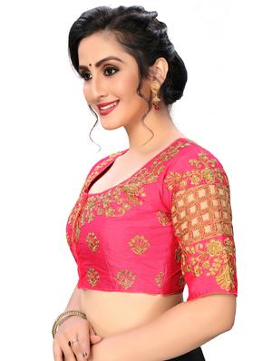 solid embroidered blouse - 16703391 - Standard Image - 2