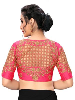 solid embroidered blouse - 16703391 - Standard Image - 3