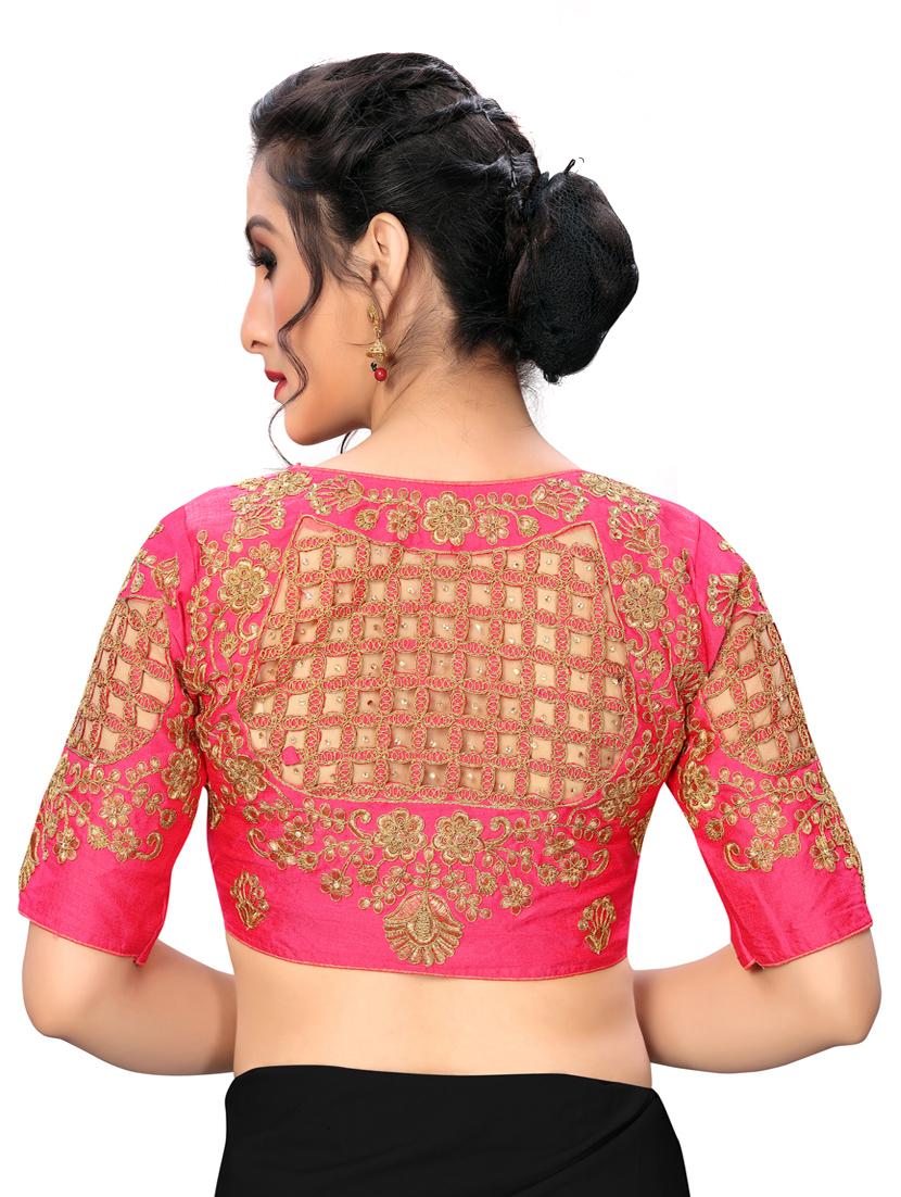 solid embroidered blouse - 16703391 - Zoom Image - 3