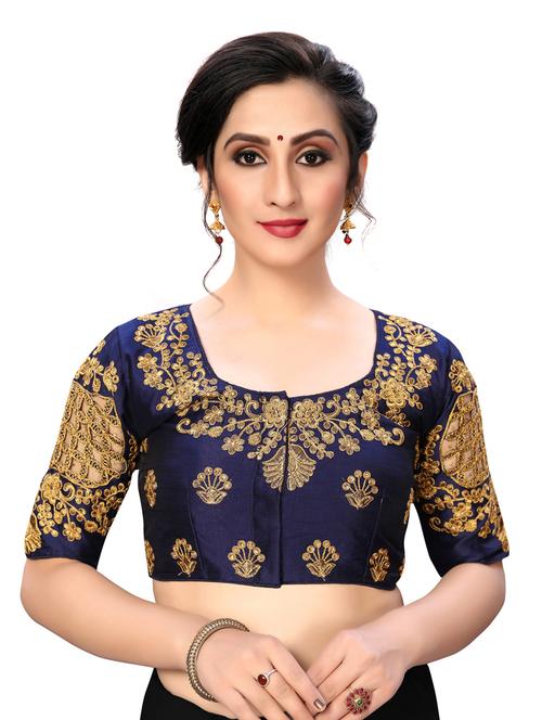 solid embroidered blouse - 16703392 - Standard Image - 1
