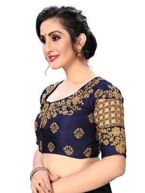 solid embroidered blouse - 16703392 - Standard Image - 2