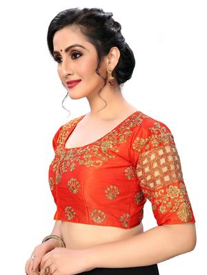 solid embroidered blouse - 16703393 - Standard Image - 2