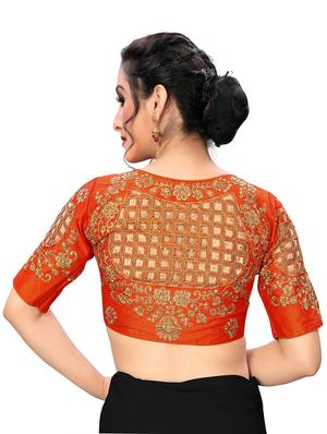 solid embroidered blouse - 16703393 - Standard Image - 3