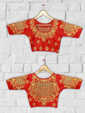 solid embroidered blouse - 16703395 - Standard Image - 4