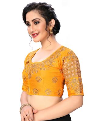 solid embroidered blouse - 16703396 - Standard Image - 2