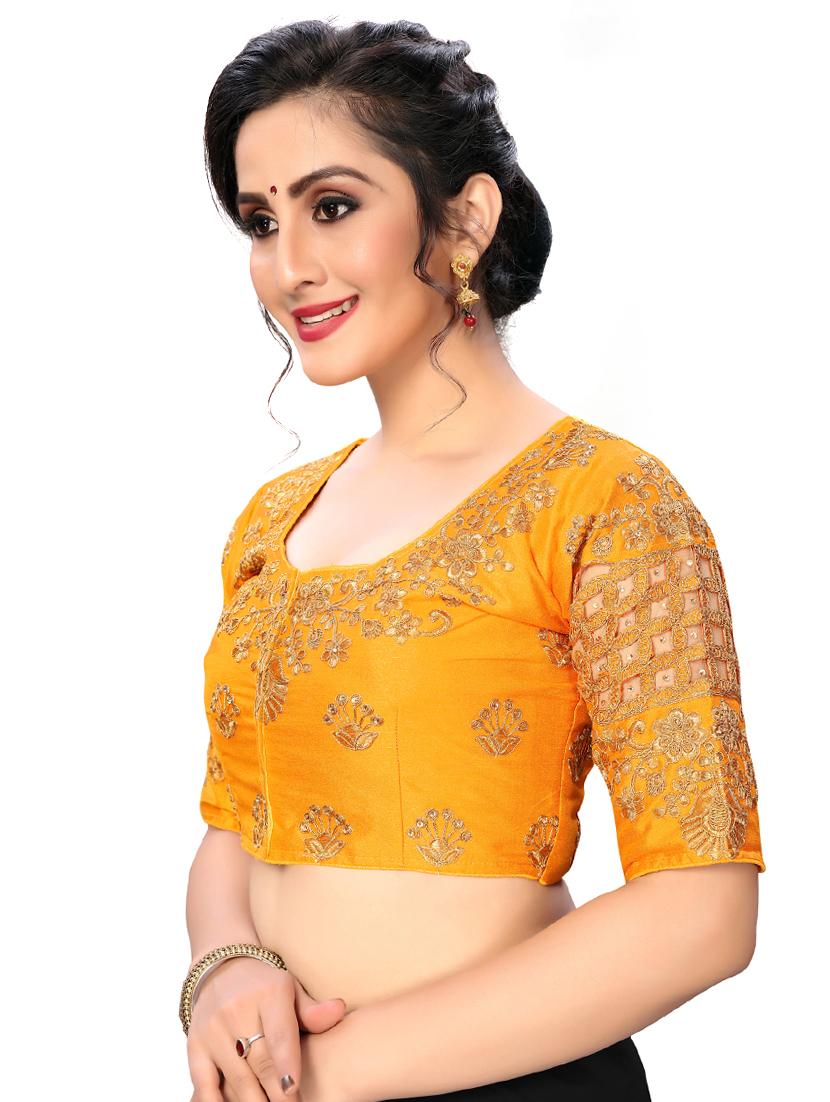 solid embroidered blouse - 16703396 - Zoom Image - 2