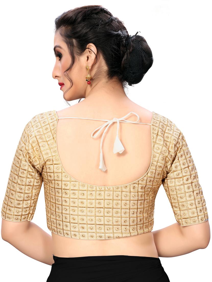 solid embroidered blouse - 16703400 - Zoom Image - 3