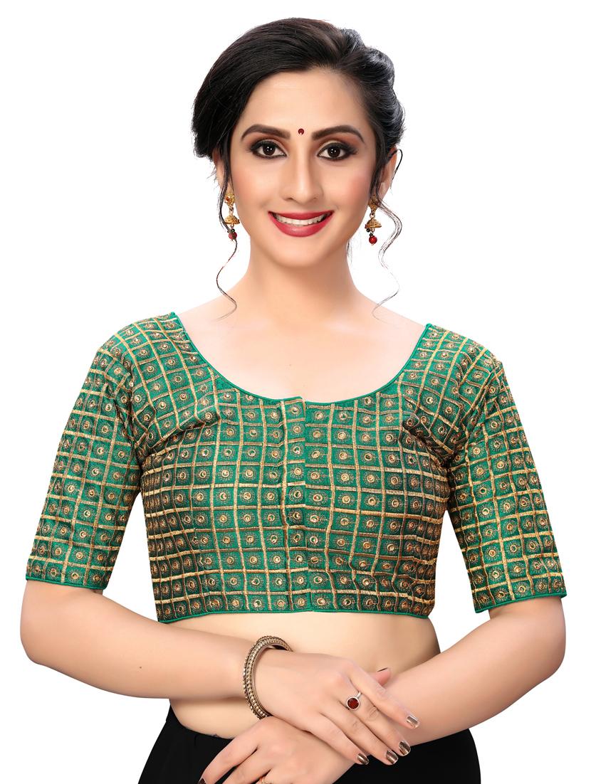 solid embroidered blouse - 16703401 - Zoom Image - 1