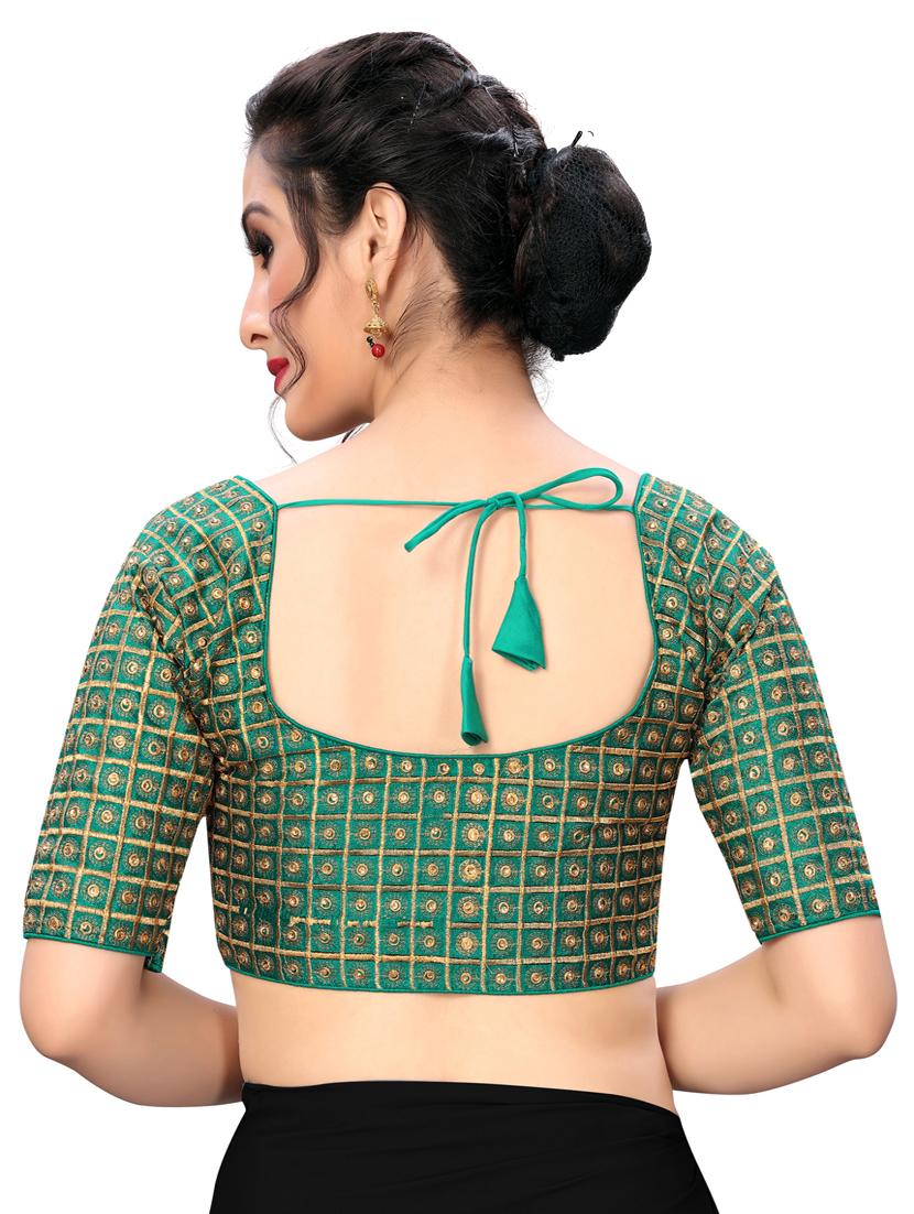 solid embroidered blouse - 16703401 - Zoom Image - 3