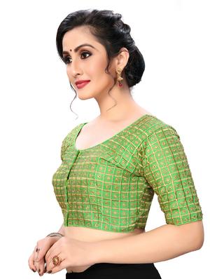 solid embroidered blouse - 16703402 - Standard Image - 2